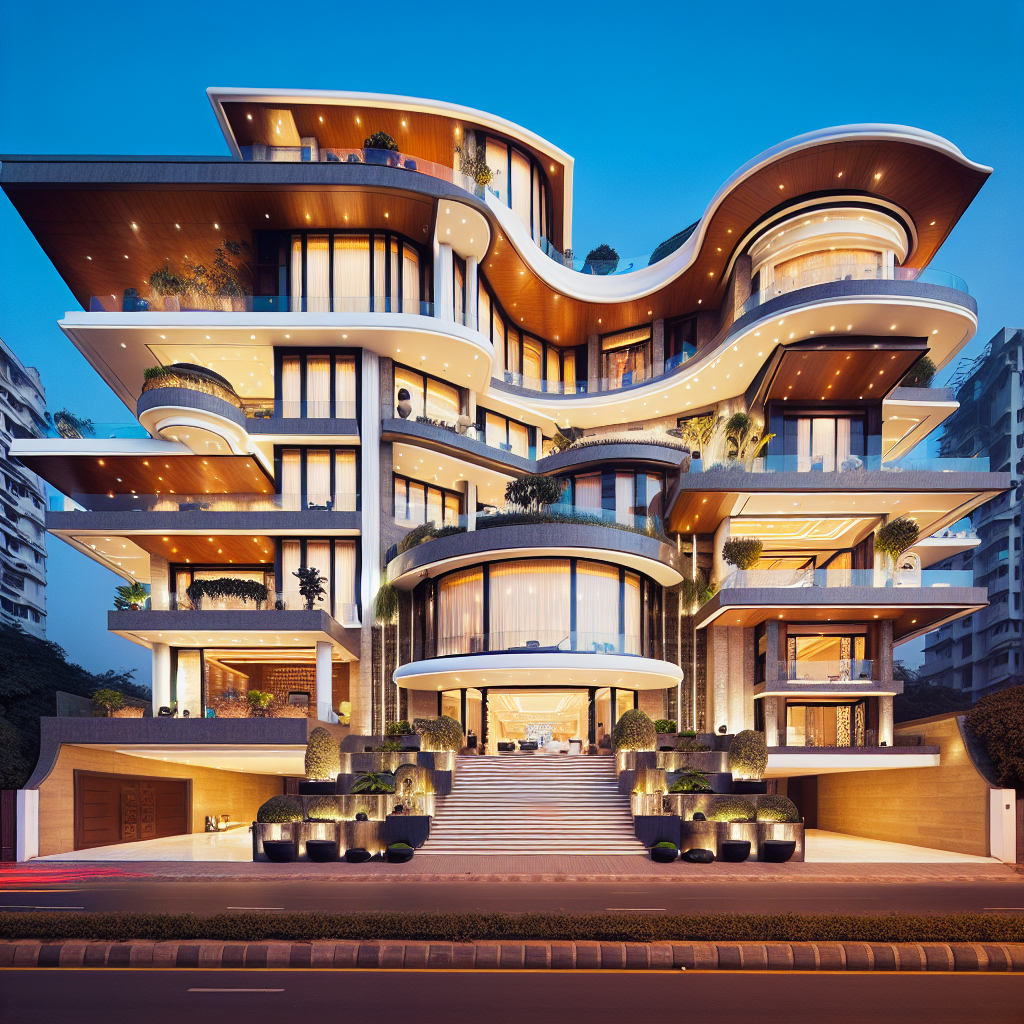 Antilia à Mumbai, Inde : Cette maison, propriété de Mukesh Ambani, premier homme d\'affaires d\'Inde, est estimée à environ 2,2 milliards de dollars. illustration: photo réelle