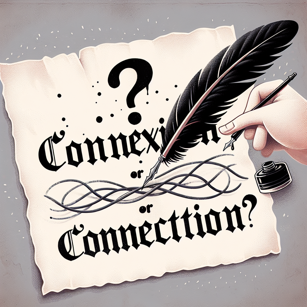 illustration: Français: Faut-il écrire "connexion" ou "connection"